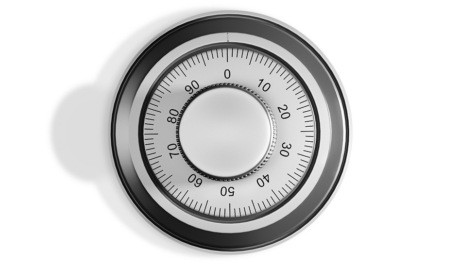 dial on a safe