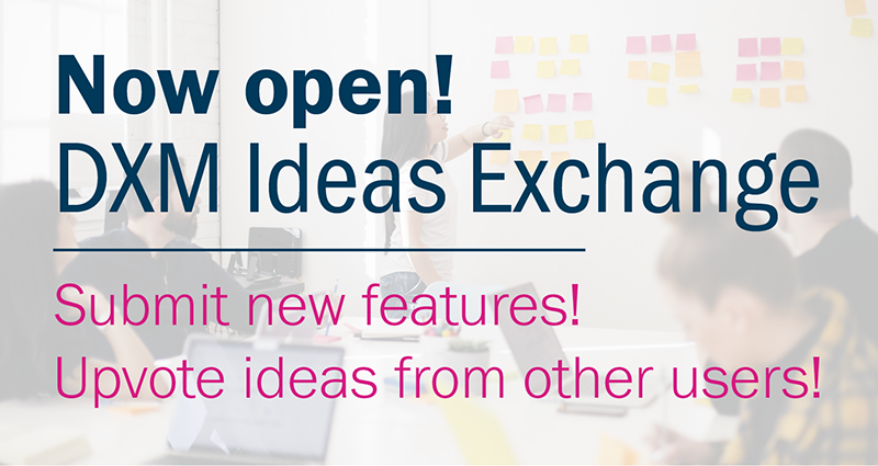 dxm ideas exchange call to action