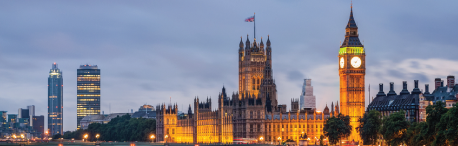 The Palace of Westminster in London