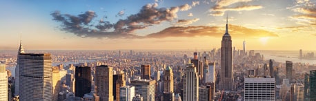 Panoramablick auf New York City