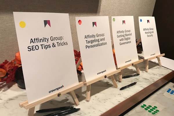 Crownpeak Affinity Groups