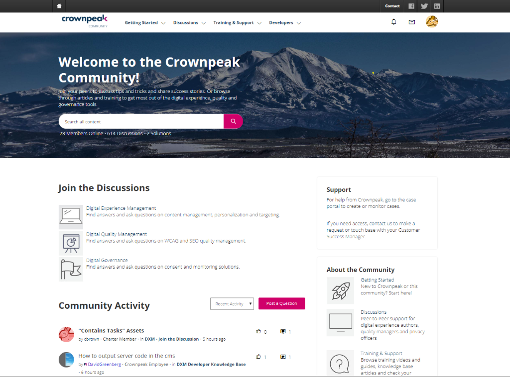 community screenshot