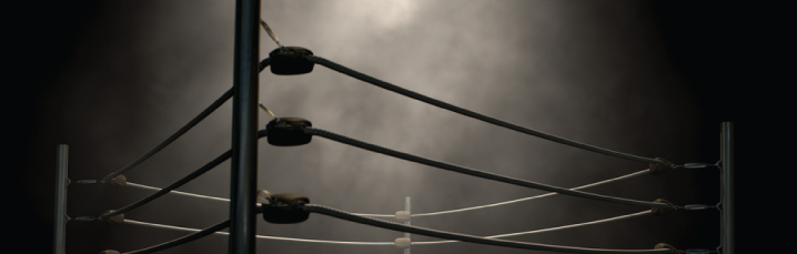 empty boxing ring