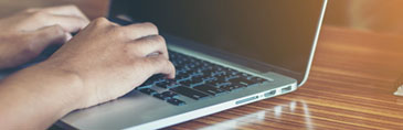 Typing Laptop Account Based Marketing