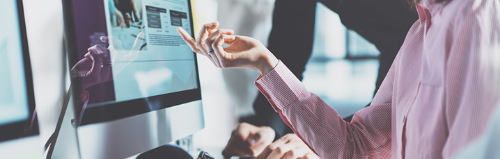 Person working at a computer