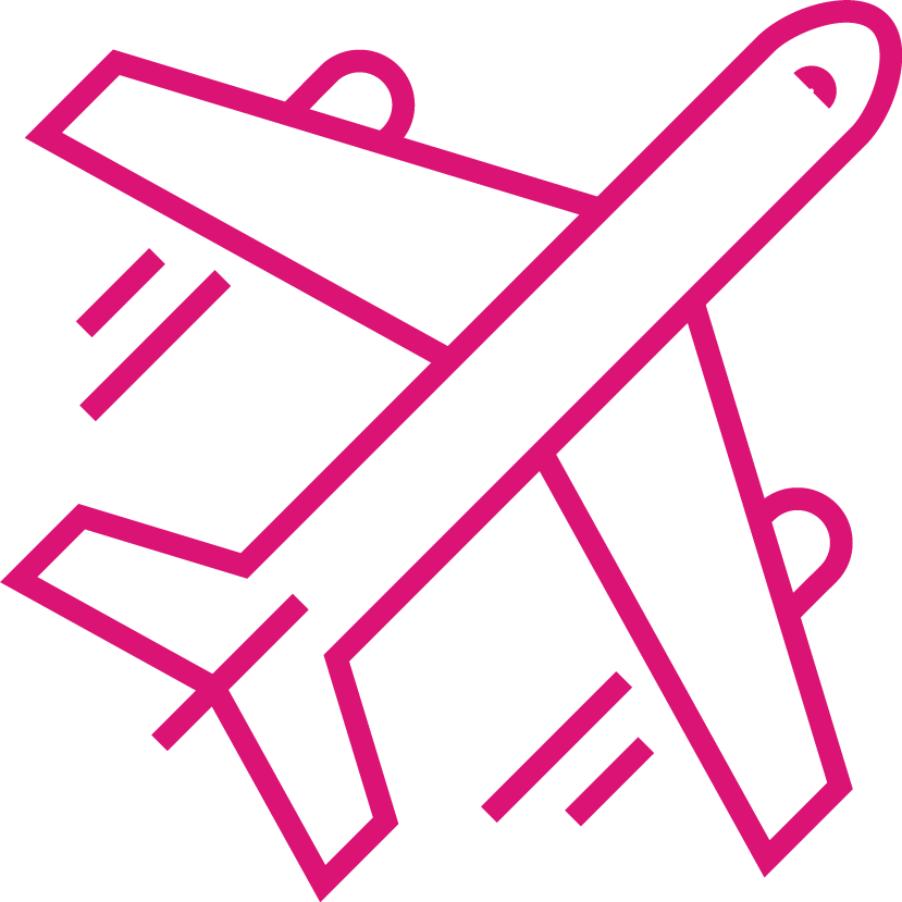 Aeroplane flying icon