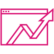 Website increase icon