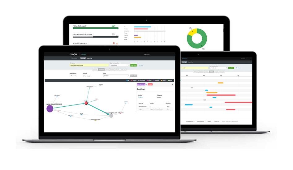 Tag Auditor Three Laptops Online trackers