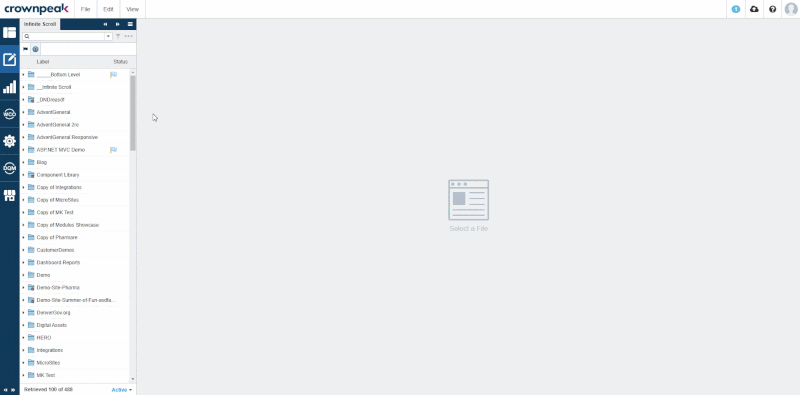 infinite scroll