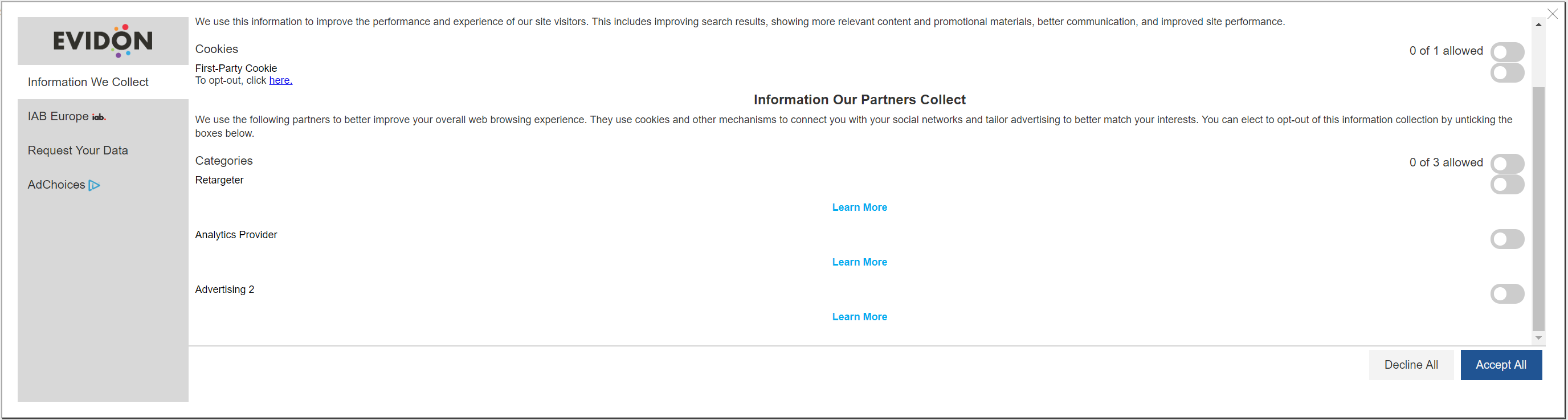 consent tool overview