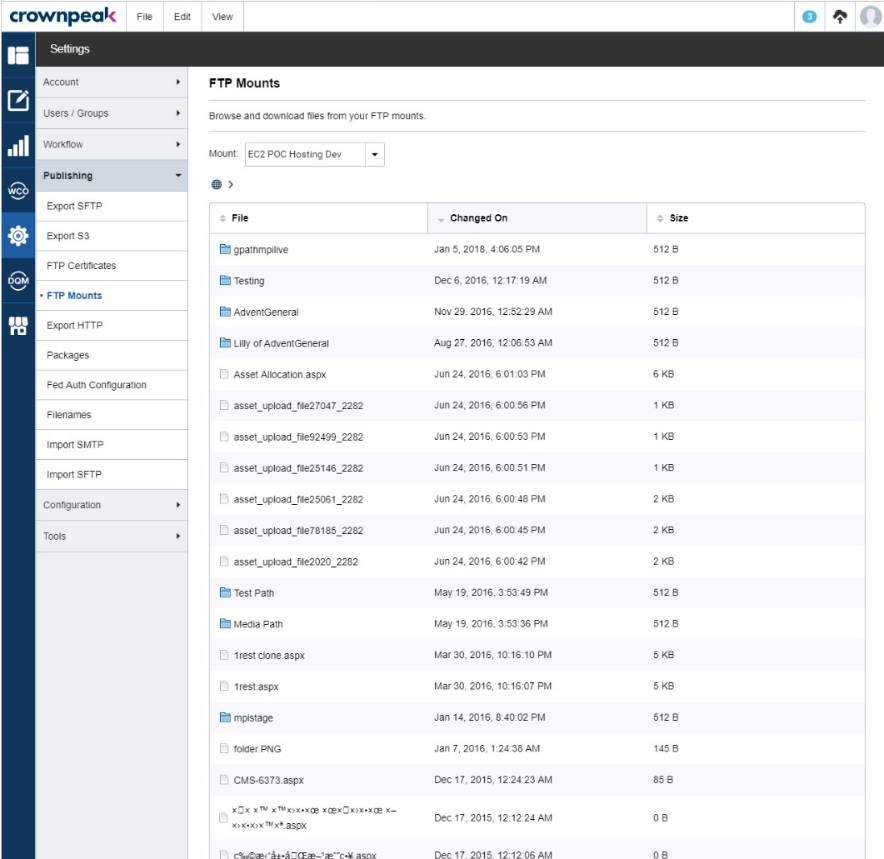 ftp mounts screenshot
