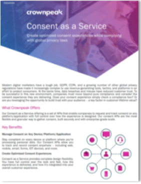 constent as a Service datasheet thumbnail
